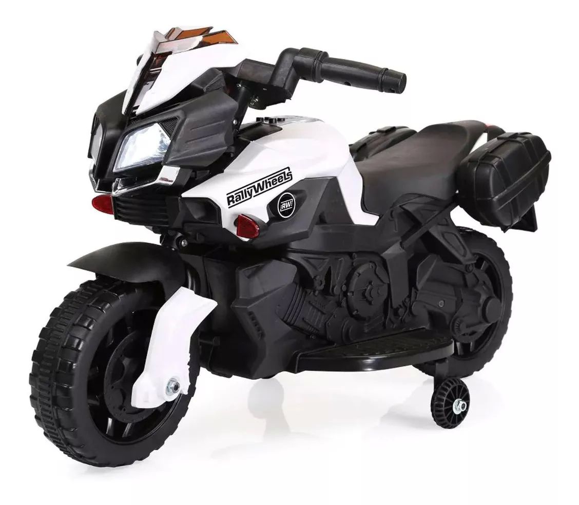 Montable moto Eléctrico con sonidos Funzone Negro - Blanco