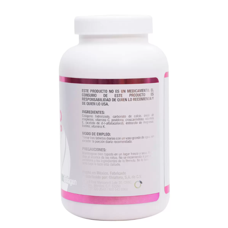 Just Colágeno Hidrolizado Frasco con 180 Tabletas de 1.15g c/u