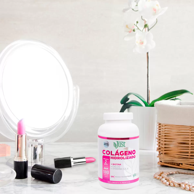 Just Colágeno Hidrolizado Frasco con 180 Tabletas de 1.15g c/u