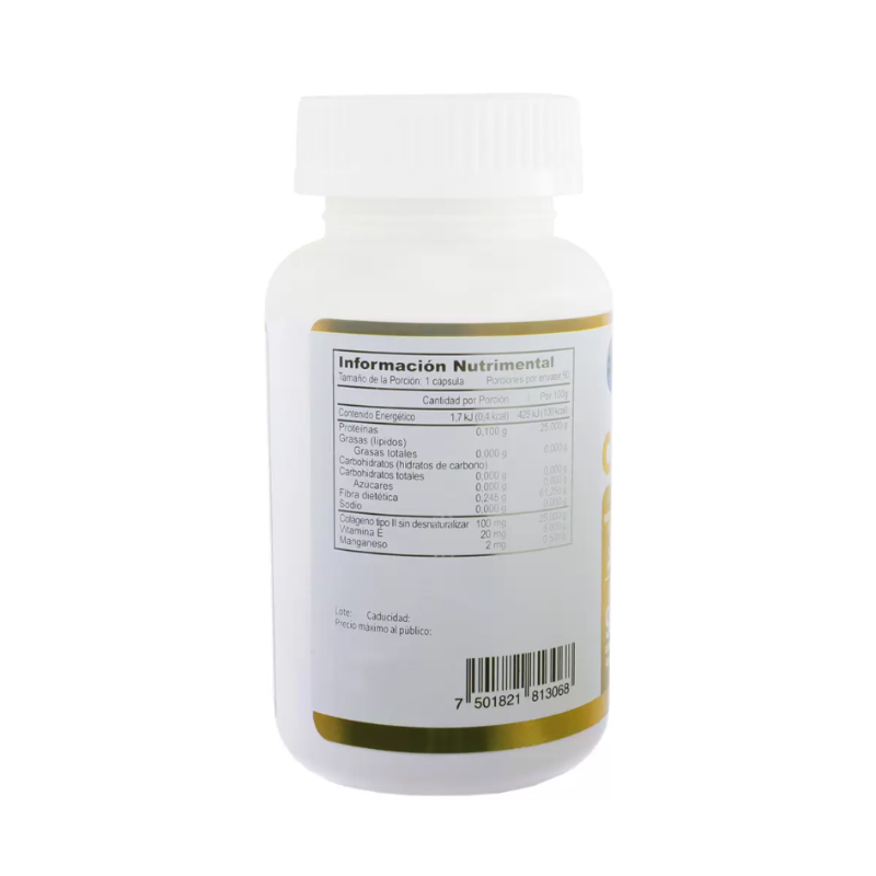 Colágeno Tipo II 90 Cápsulas.