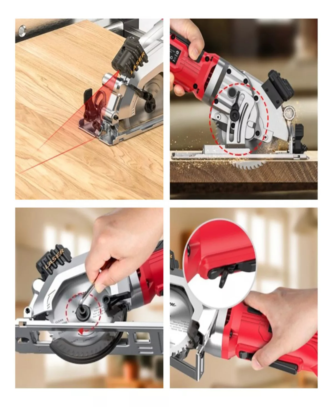 Mini Sierra Circular Eléctrica Para Azulejos Plástico