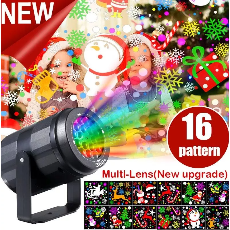 Proyector Luces Figuras De Santa Navidad Reno Led