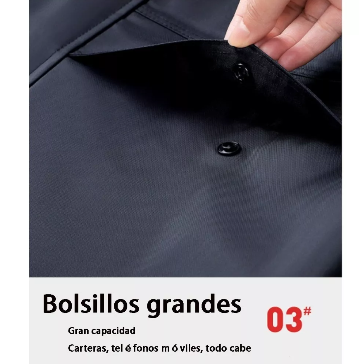 Impermeable Para Motociclista Reflejante Reforzado/negro 4XL