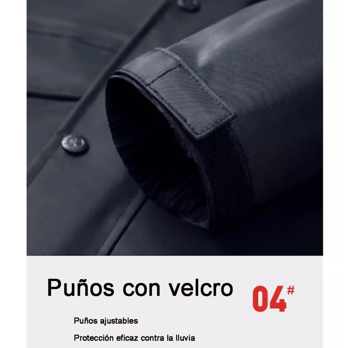 Impermeable Para Motociclista Reflejante Reforzado/negro 4XL
