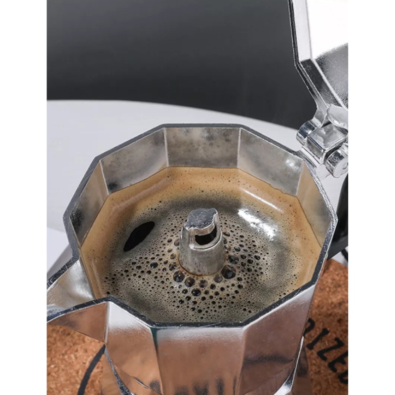 Cafetera Manual Italian Coffee Mocha Aluminio 6 Tazas.