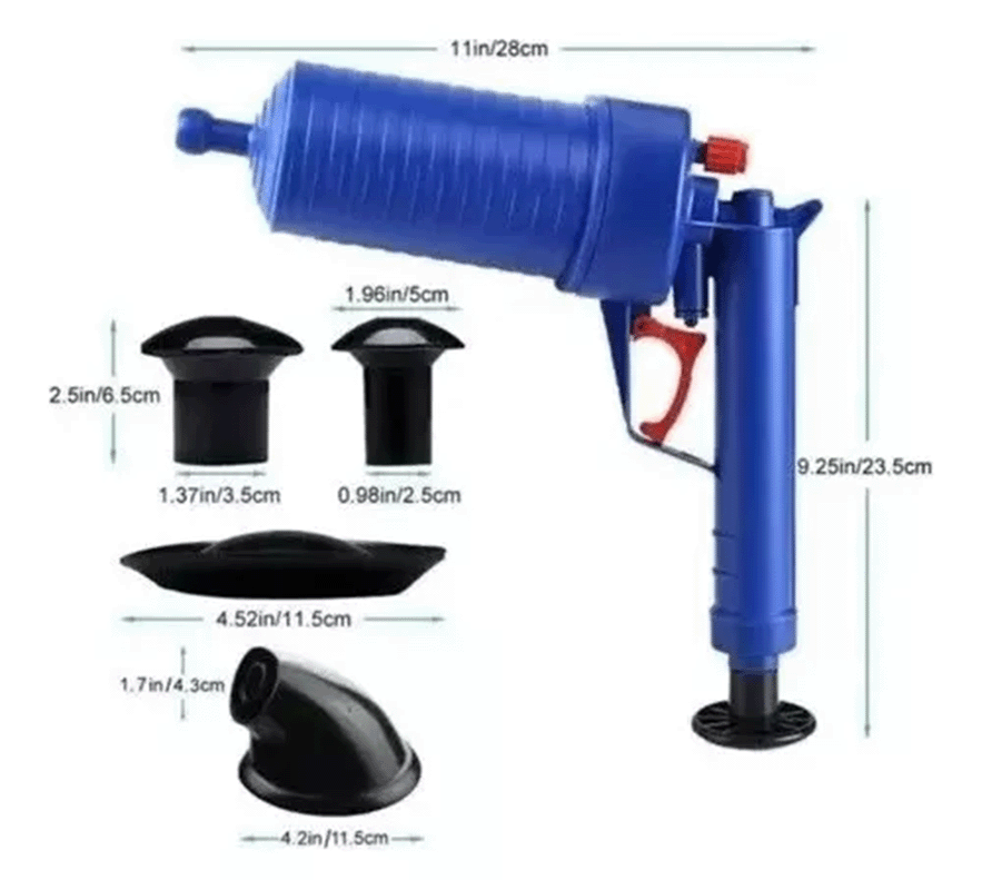 Destapa caños Potente Aire Comprimido Destapacaños