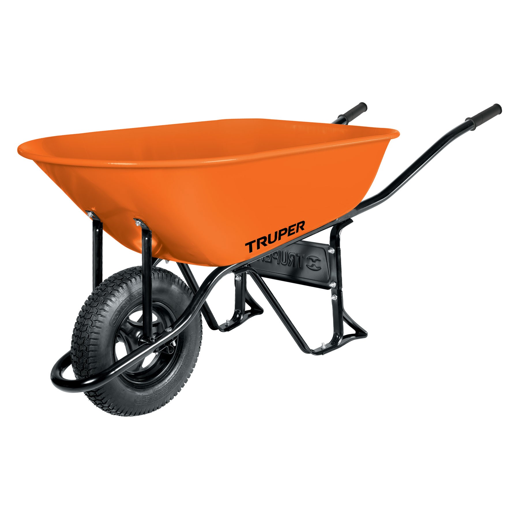 CARRETILLA 8 FT3 NEUMÁTICA, BASTIDOR TUBULAR, TRUPER 11249