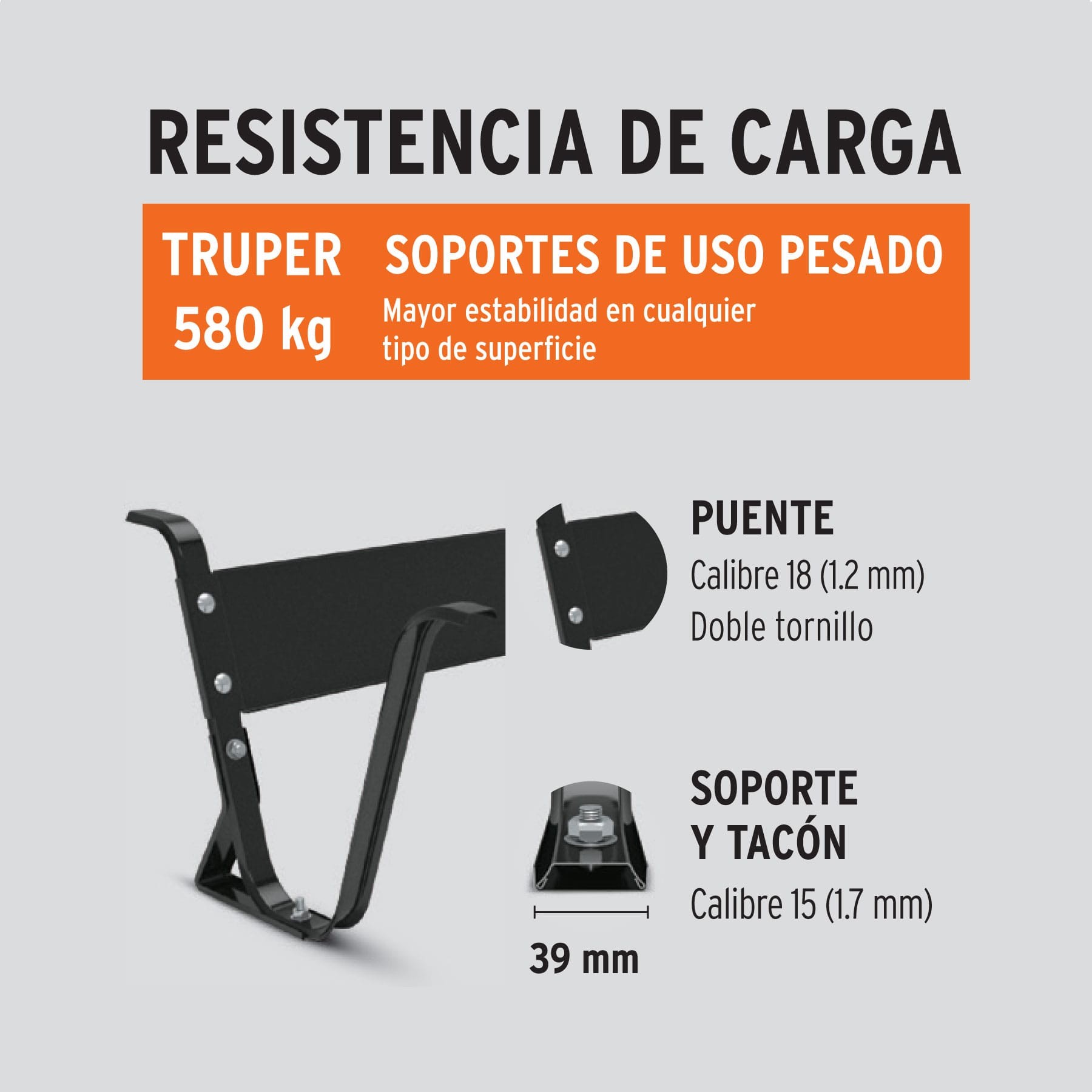 CARRETILLA 8 FT3 NEUMÁTICA, BASTIDOR TUBULAR, TRUPER 11249