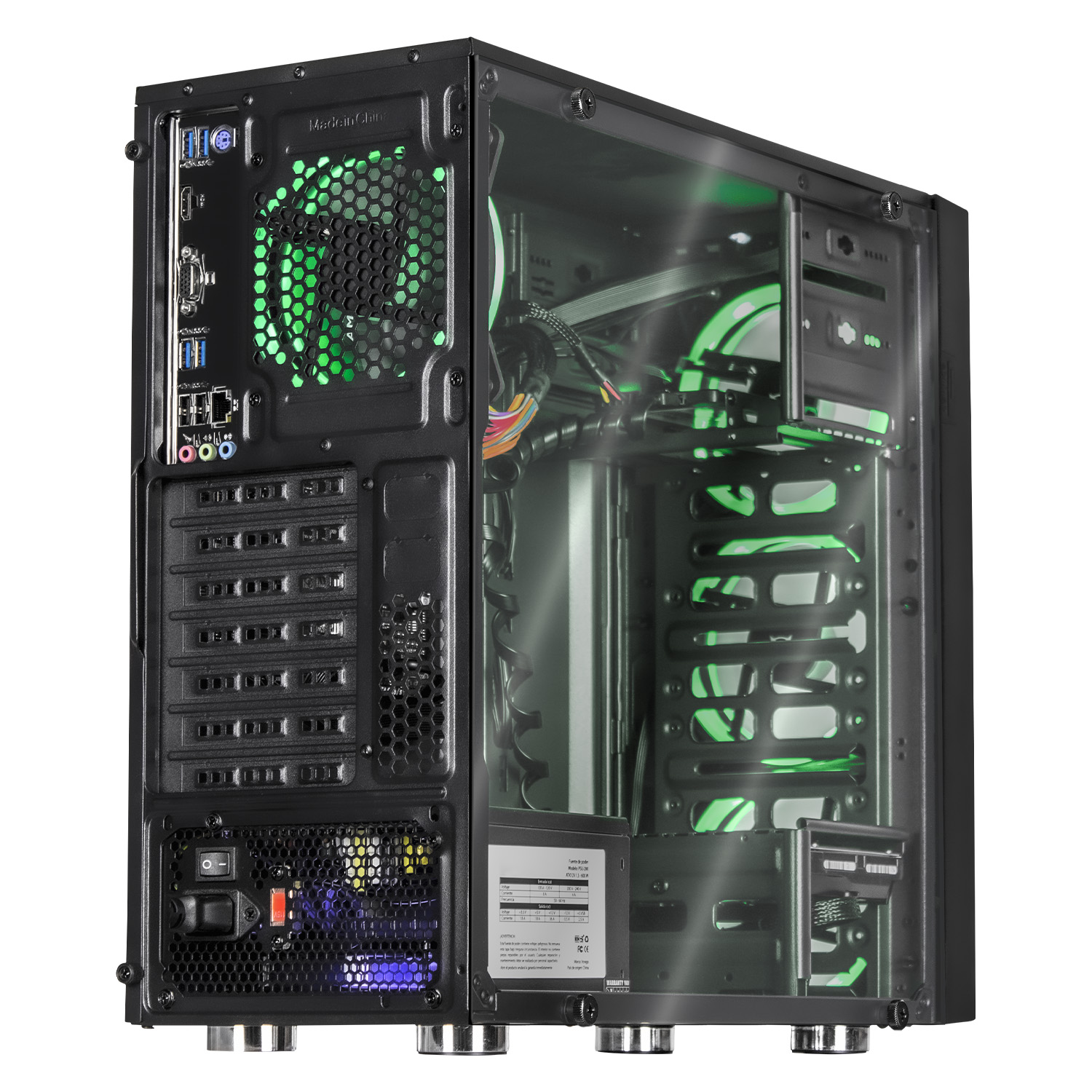 Xtreme PC Gaming AMD Radeon Vega Renoir Ryzen 5 5600G 16GB SSD 240GB 2TB Monitor 27 WIFI Black 
