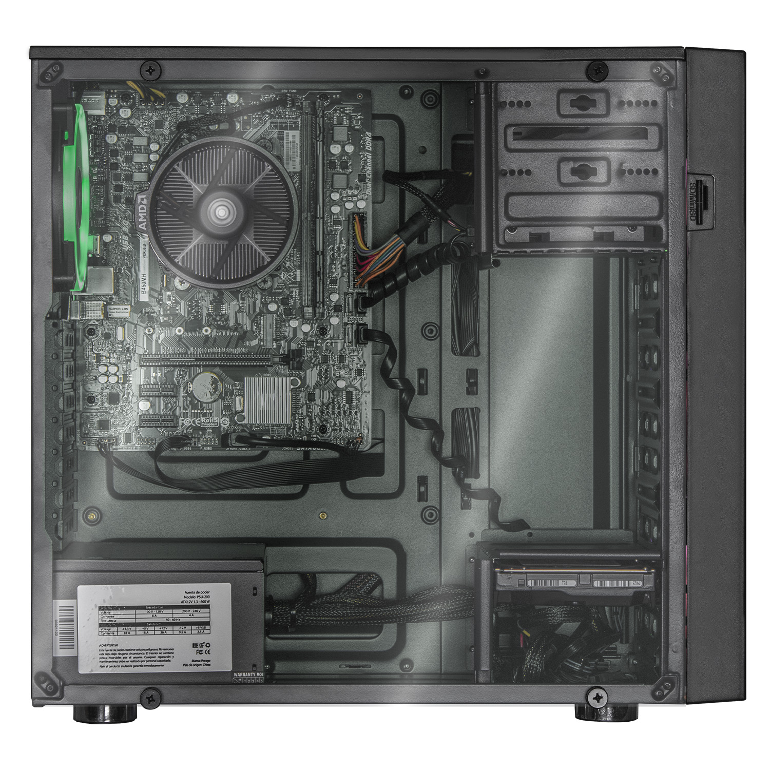 Xtreme PC Gaming AMD Radeon Vega Renoir Ryzen 5 5600G 16GB SSD 240GB 2TB Monitor 27 WIFI Black 