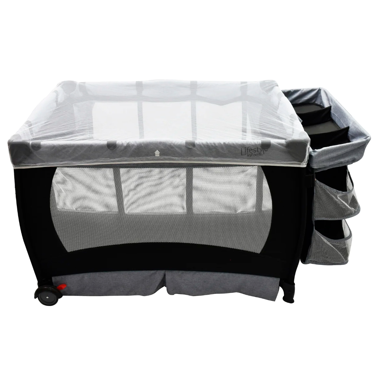 Cuna Corral Lifestyle de Lujo Infanti Glamm Gris.