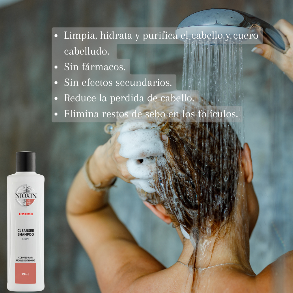 Nioxin Shampoo Anticaída Sistema 4 300ml