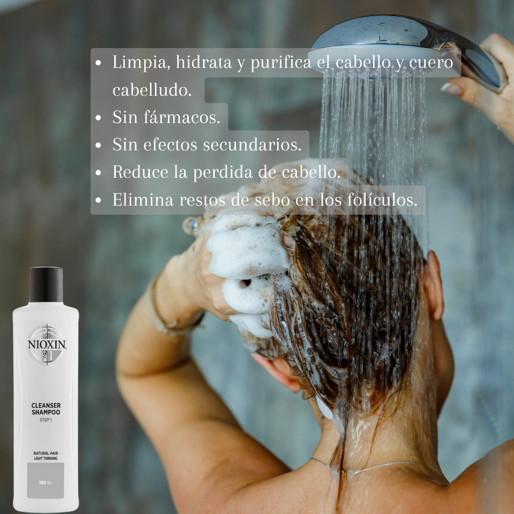 Nioxin Shampoo Anticaída Sistema 1 300ml