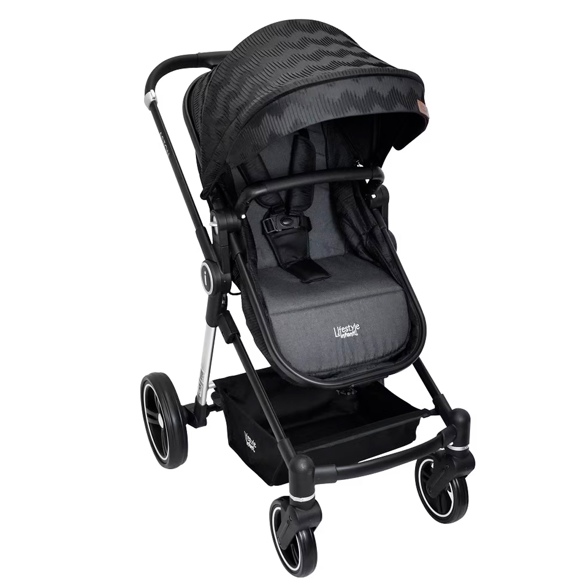 Carriola Sistema de Viaje Lifestyle 4 en 1 Infanti Aston Zig Zag Negro
