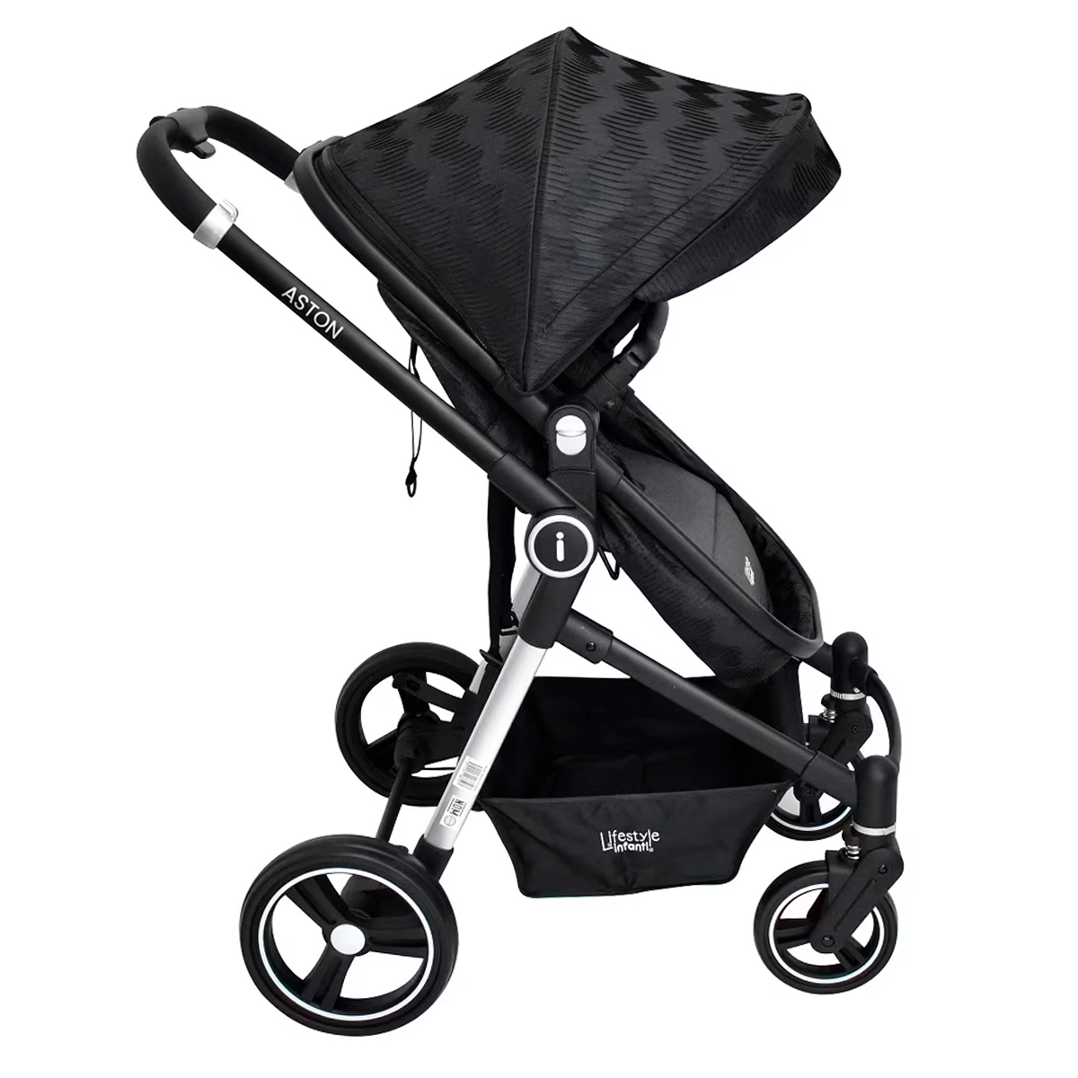 Carriola Sistema de Viaje Lifestyle 4 en 1 Infanti Aston Zig Zag Negro