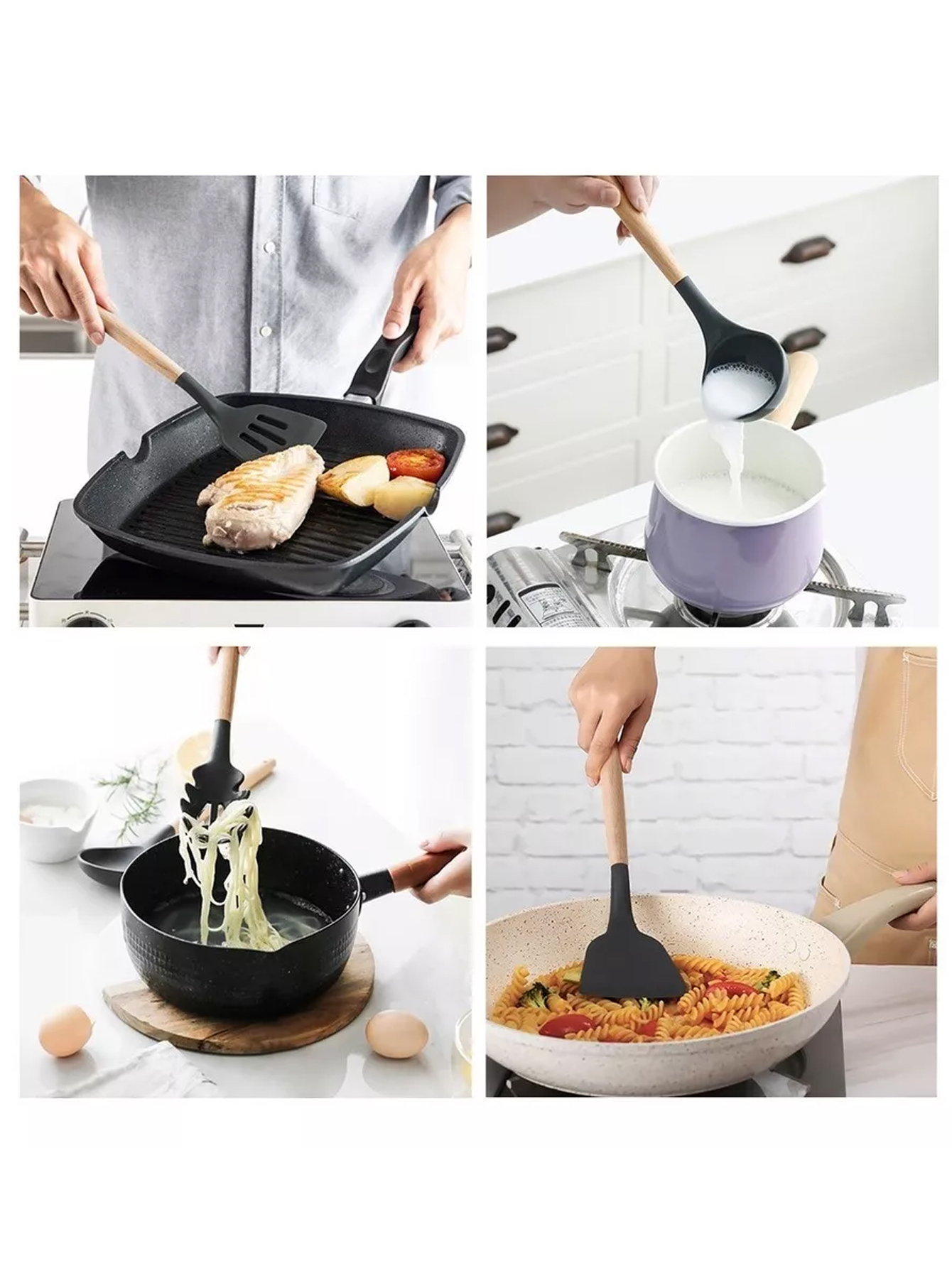 Utensilios De Cocina De Silicona Antiadherente 23pz