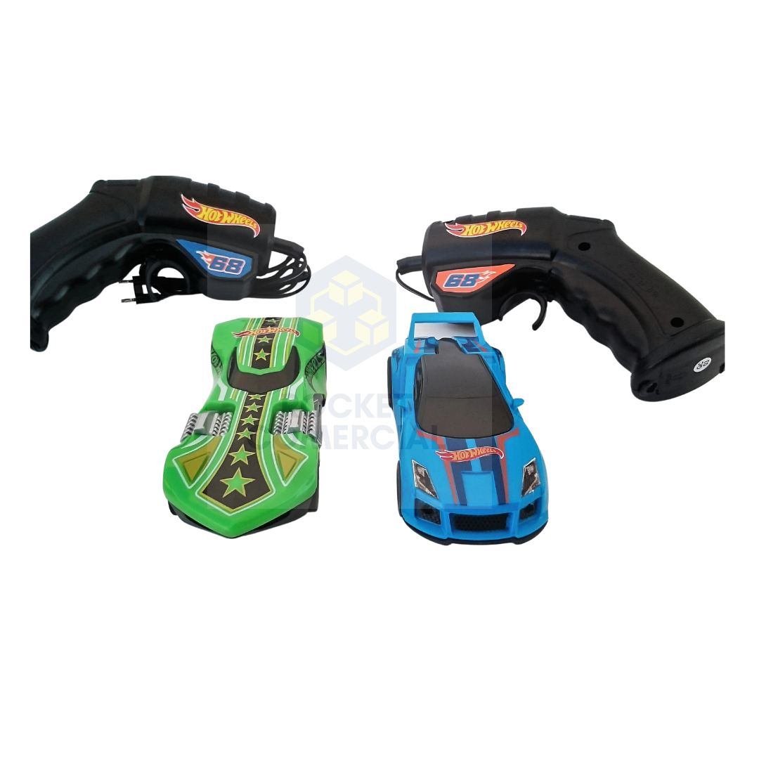 Pista autos Electrica HotWheels + 2 autos y contrloes