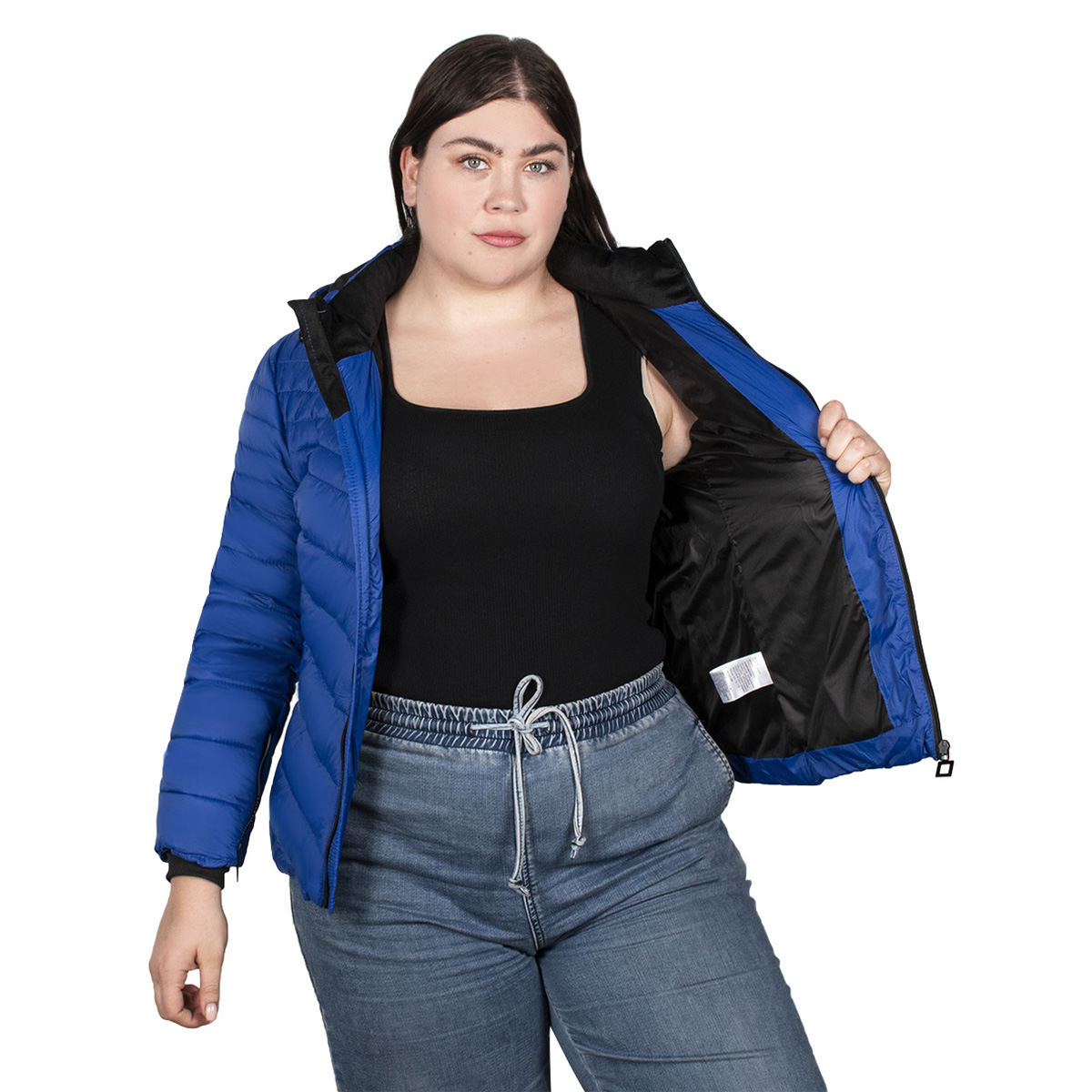 Chamarra Mujer Greenlander Capitonada Plus Size Pol8496xl