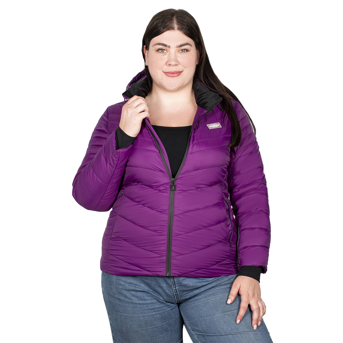Chamarra Mujer Greenlander Capitonada Plus Size Pol8496xl