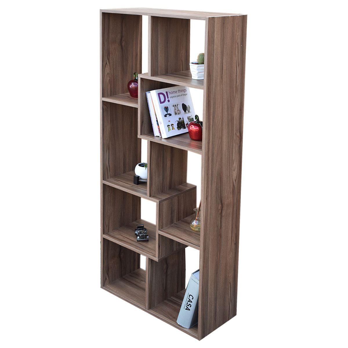Mueble Organizador Librero Hogare Parota 