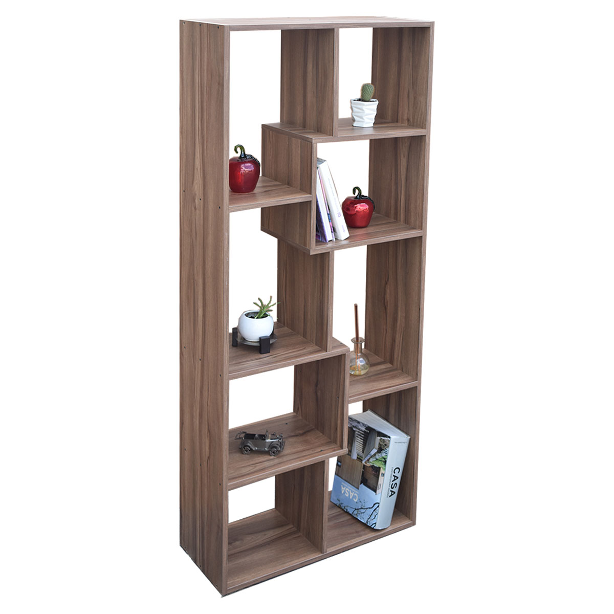 Mueble Organizador Librero Hogare Parota 