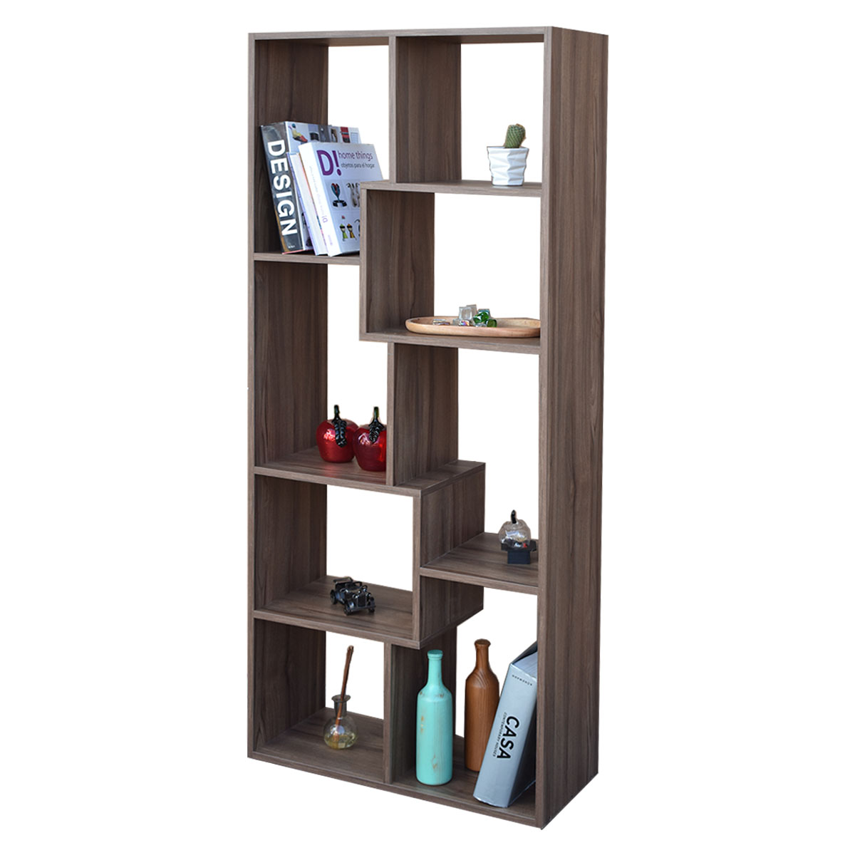 Mueble Organizador Librero Hogare Parota 
