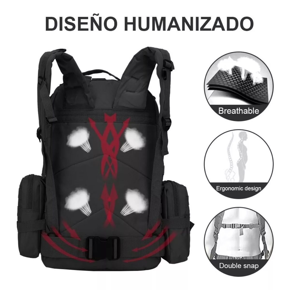 ▷ Chollo Mochila táctica CEAVNI de 15 litros por sólo 10,40€ y envío gratis  con cupón descuento (-30%)