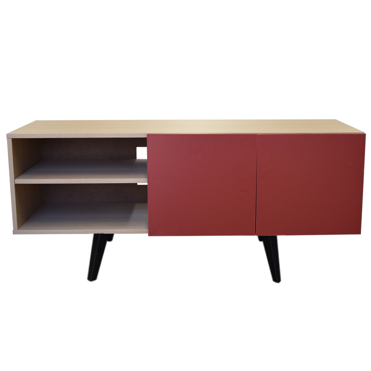 Mueble para TV de 50 Suecia Minimalista y Moderno Hogare Rustik Wood Negro