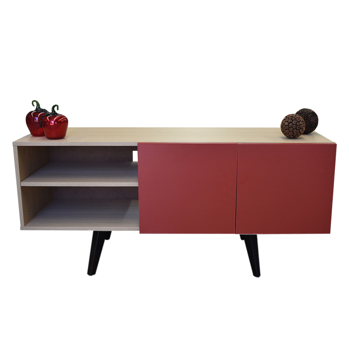  Mueble para TV de 50" Suecia  Inteligente  y Practico Hogare  Roble Rojo 