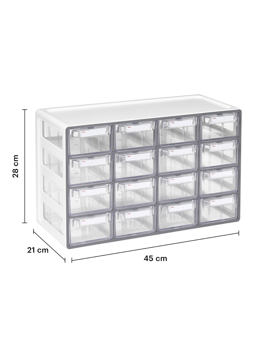 Organizador de Almacenamiento Bisutería. Caja Organizadora 16 Cajones