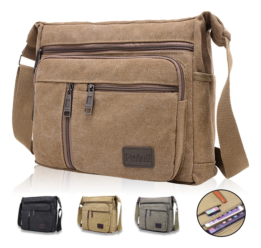 Bolso De Lona De Gran Capacidad Para Mujer De Moda Urbana17l caqui