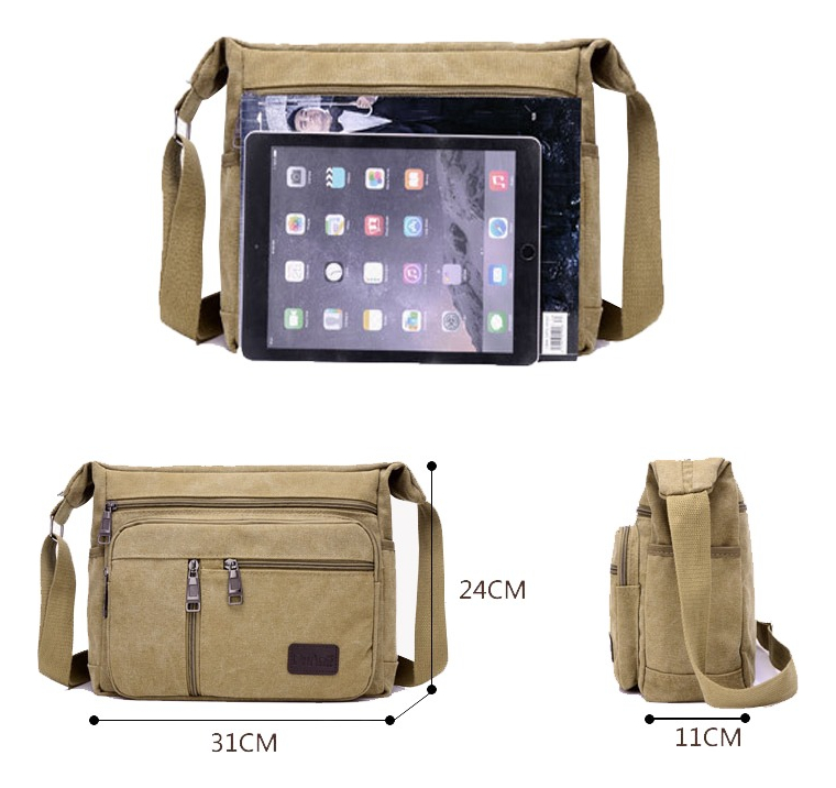 Bolso De Lona De Gran Capacidad Para Mujer De Moda Urbana17l caqui