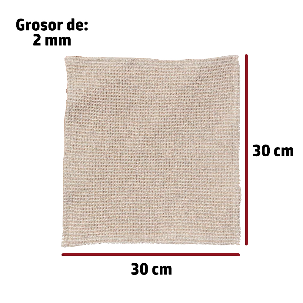 Set de 4 paños de cocina tipo gofre de algodón