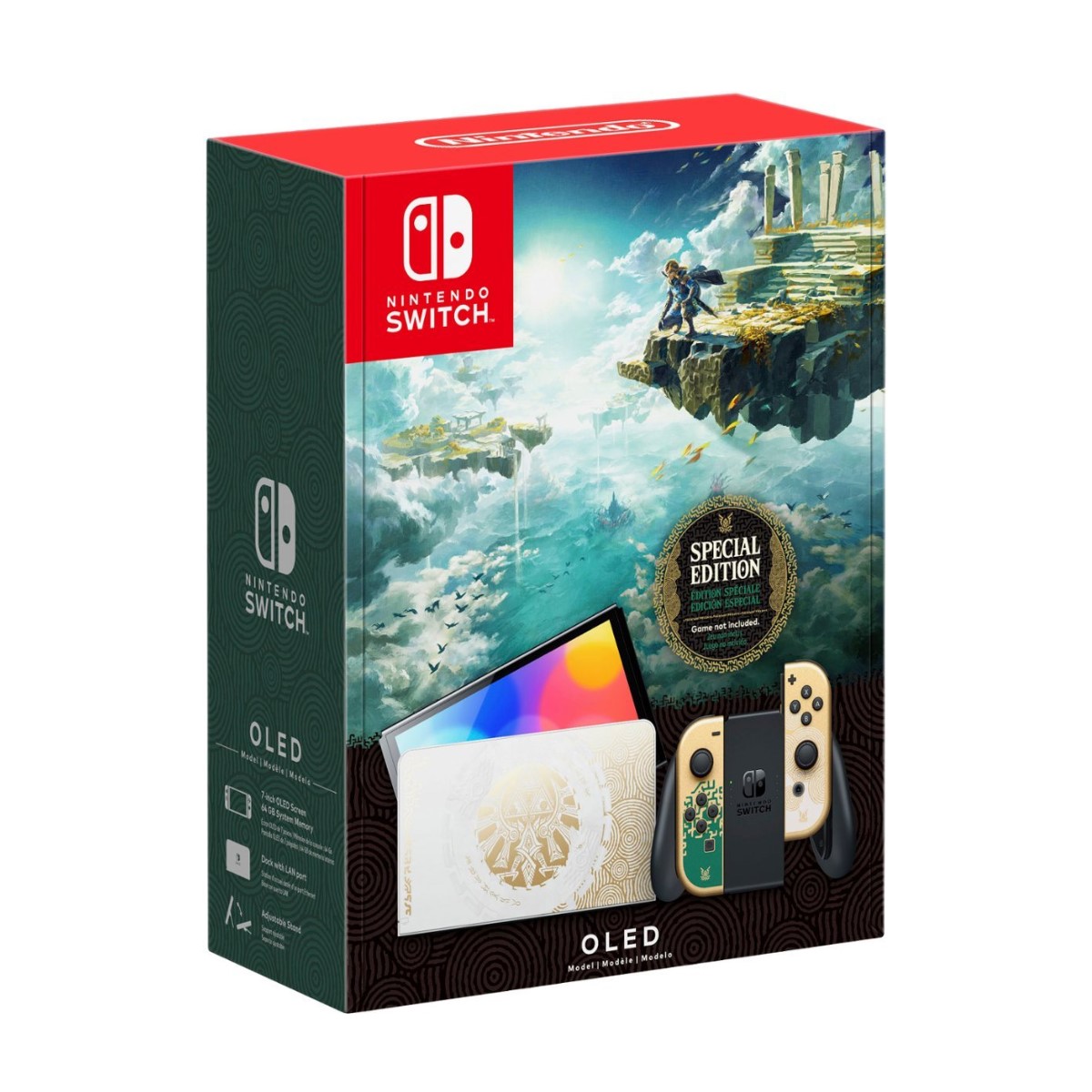 Nintendo - Consola Switch OLED - The Legend of Zelda: Tears of the Kingdom 64GB Internacional 