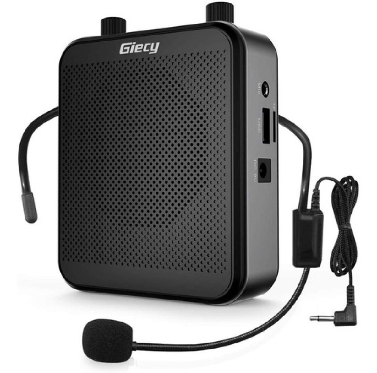 Amplificador De Voz Portátil Recargable Audio Bluetooth negro