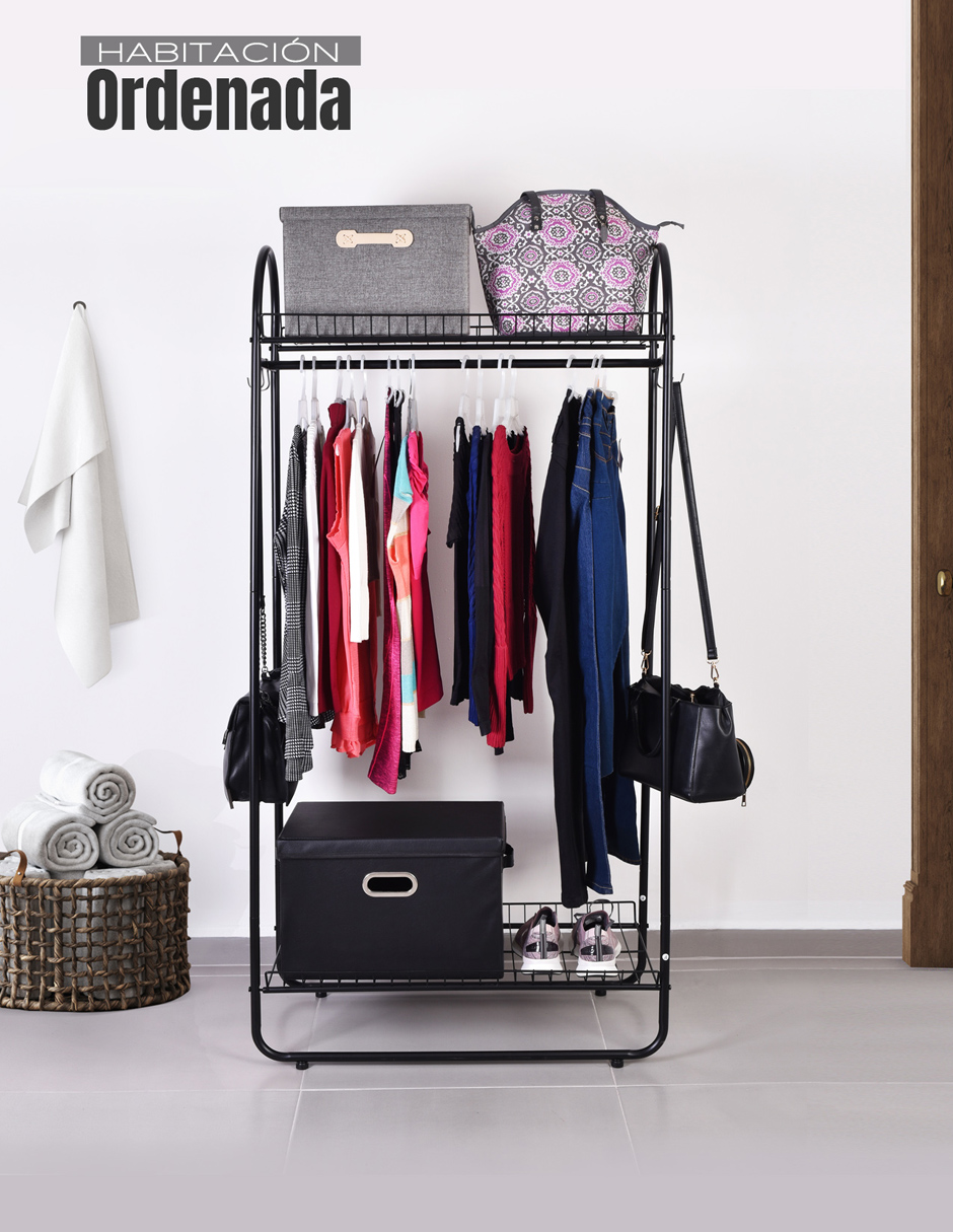 Rack Organizador Closet Para Ropa Y Calzado De Hierro Ag Box