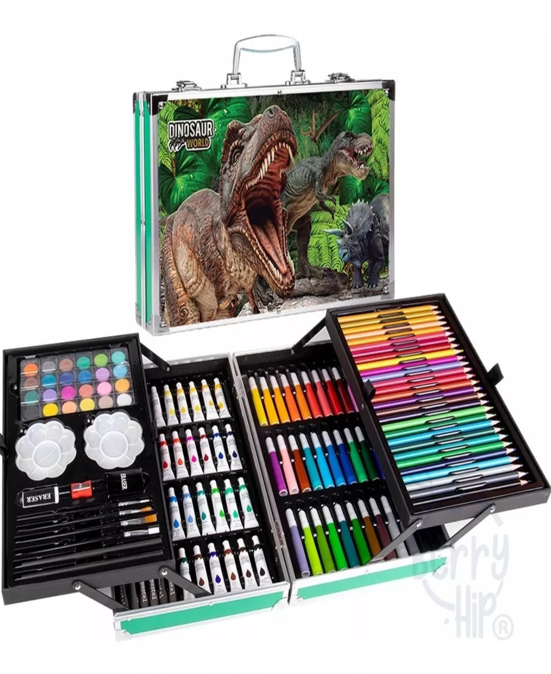 Set De Arte Profesional Marcadores Dibujo Colores Plegable