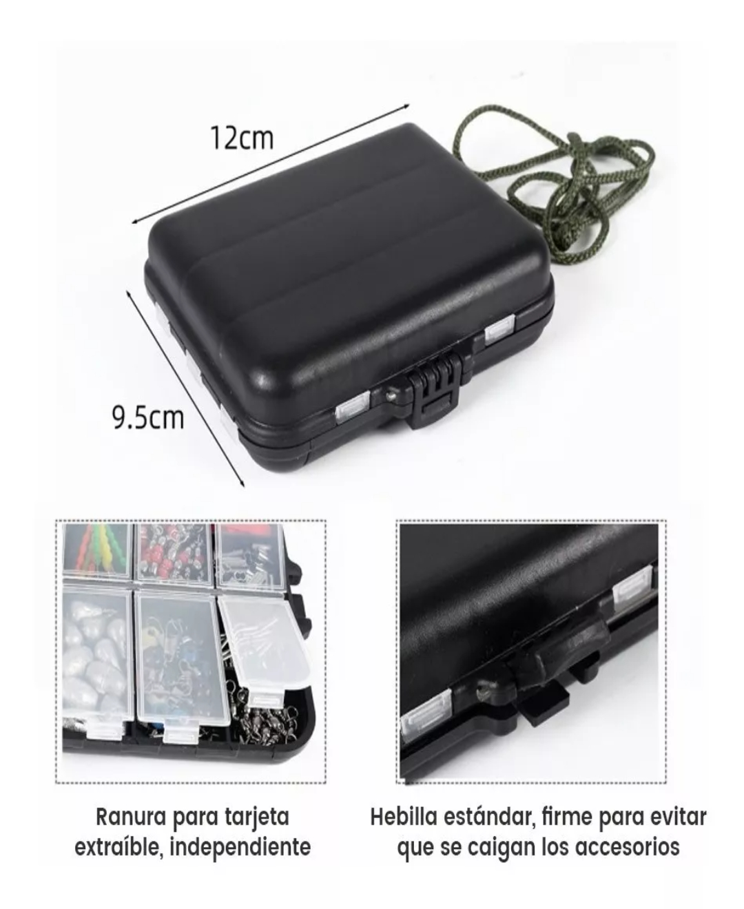 274 Piezas Kit De Accesorios De Anzuelos Pesca Con Caja