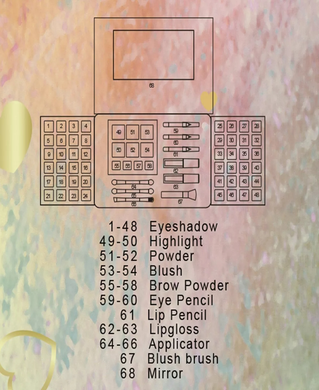 Maquillaje Kit Sombras Ojos Paleta Profesional Alta Calidad