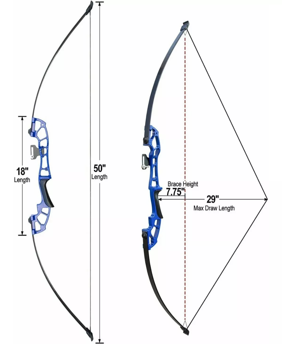 Arco Recurvo Deportivo Con Flechas Y Accesorios Para Adultos