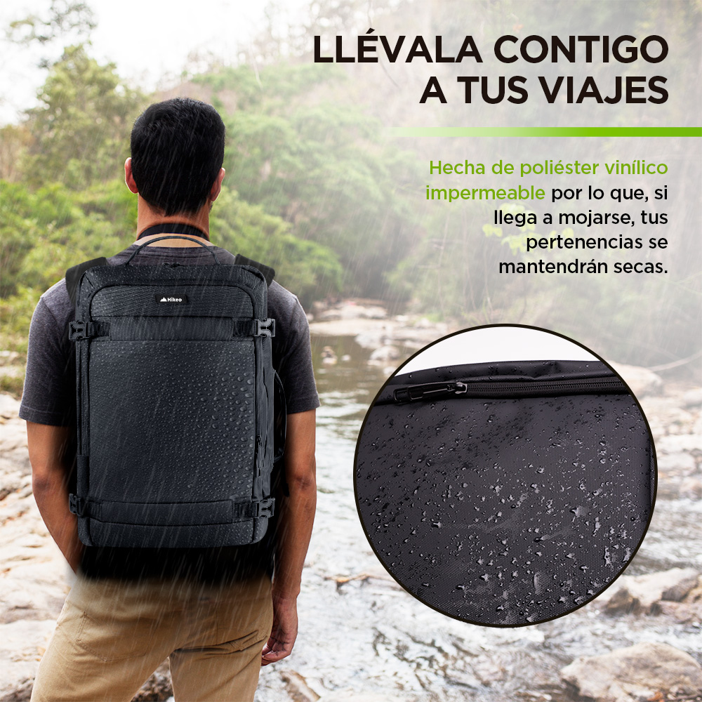 Mochila de Viaje para Laptop Expandible Impermeable Antirrobo 