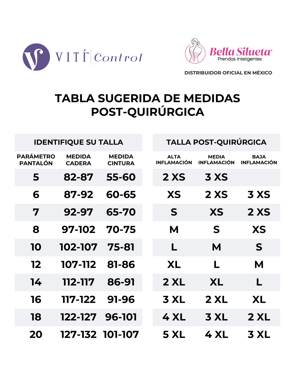 Faja Body Tipo Cachetero Vití Control Textil Smart Glow