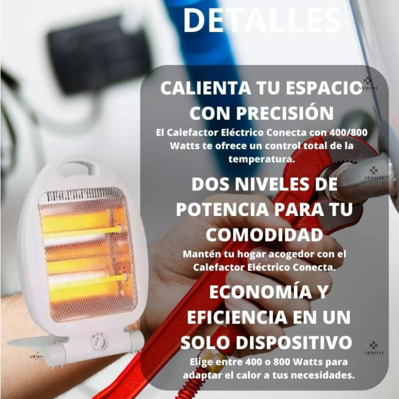 Calefactor Eléctrico Conecta 400 - 800 Watts 2 Niveles
