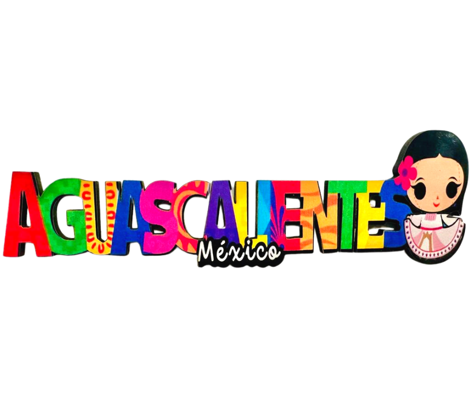 Aguascalientes Mexico Imanes Para Refrigerador Souvenirs Recuerdo Turistico Pueblitos Magicos Playas MDF 3 mm