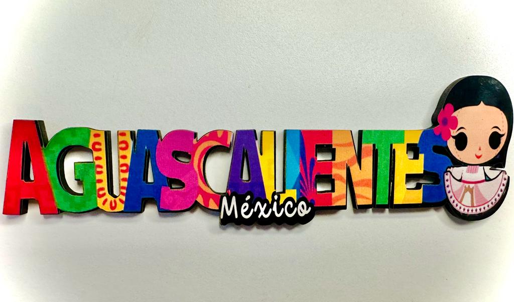 Aguascalientes Mexico Imanes Para Refrigerador Souvenirs Recuerdo Turistico Pueblitos Magicos Playas MDF 3 mm