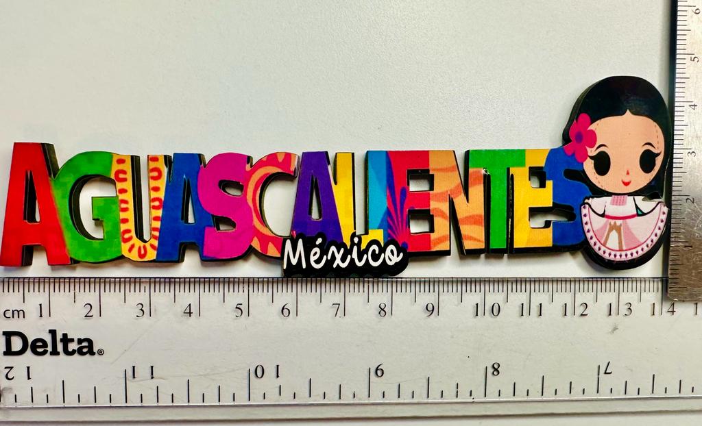 Aguascalientes Mexico Imanes Para Refrigerador Souvenirs Recuerdo Turistico Pueblitos Magicos Playas MDF 3 mm