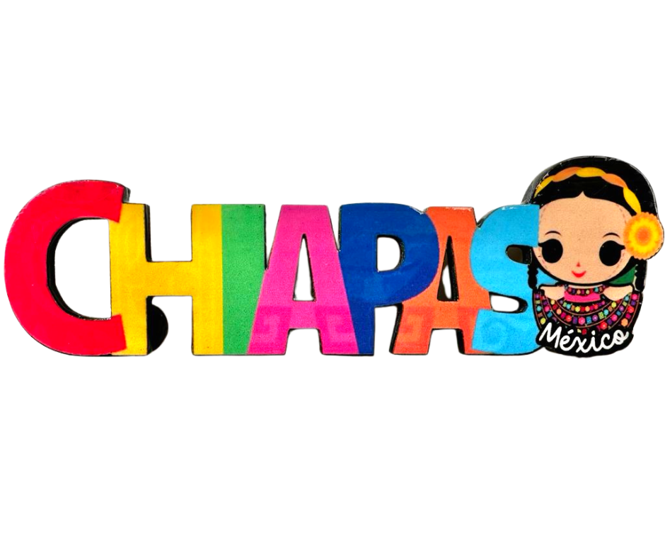 Chiapas Mexico Imanes Para Refrigerador Souvenirs Recuerdo Turistico Pueblitos Magicos Playas MDF 3 mm