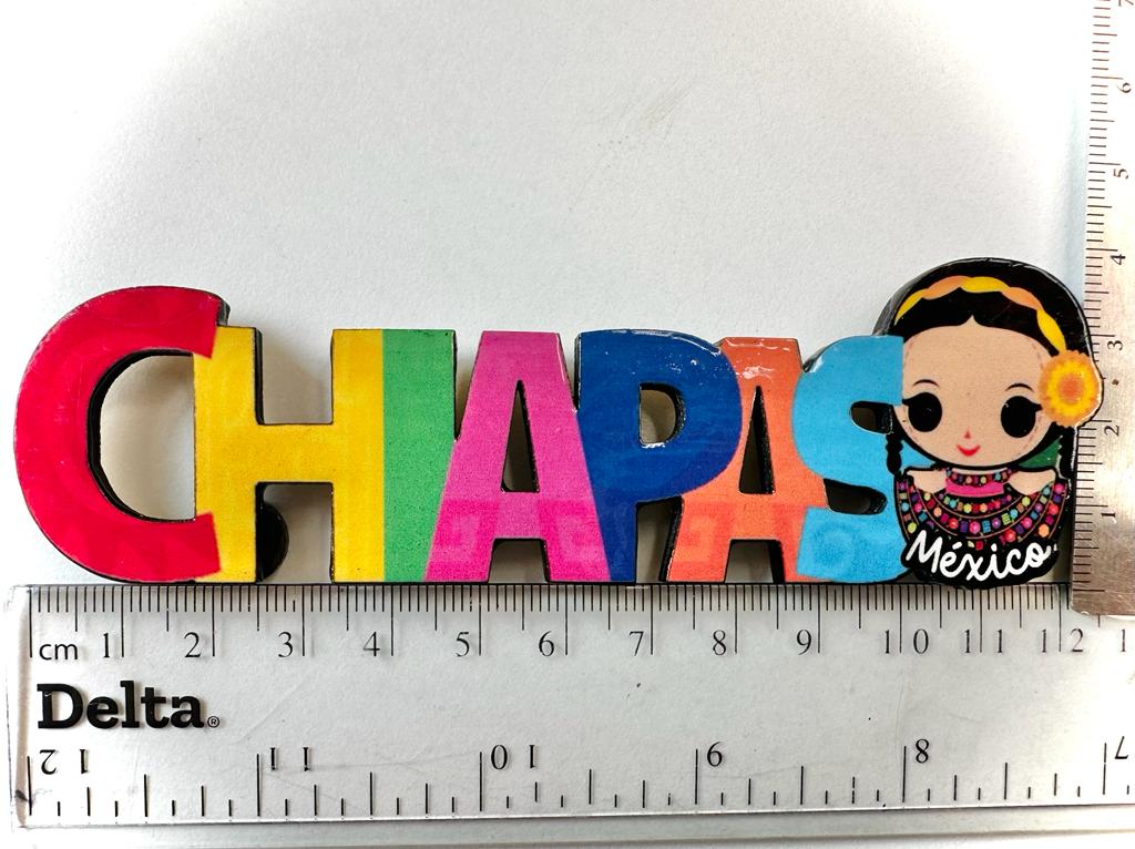 Chiapas Mexico Imanes Para Refrigerador Souvenirs Recuerdo Turistico Pueblitos Magicos Playas MDF 3 mm