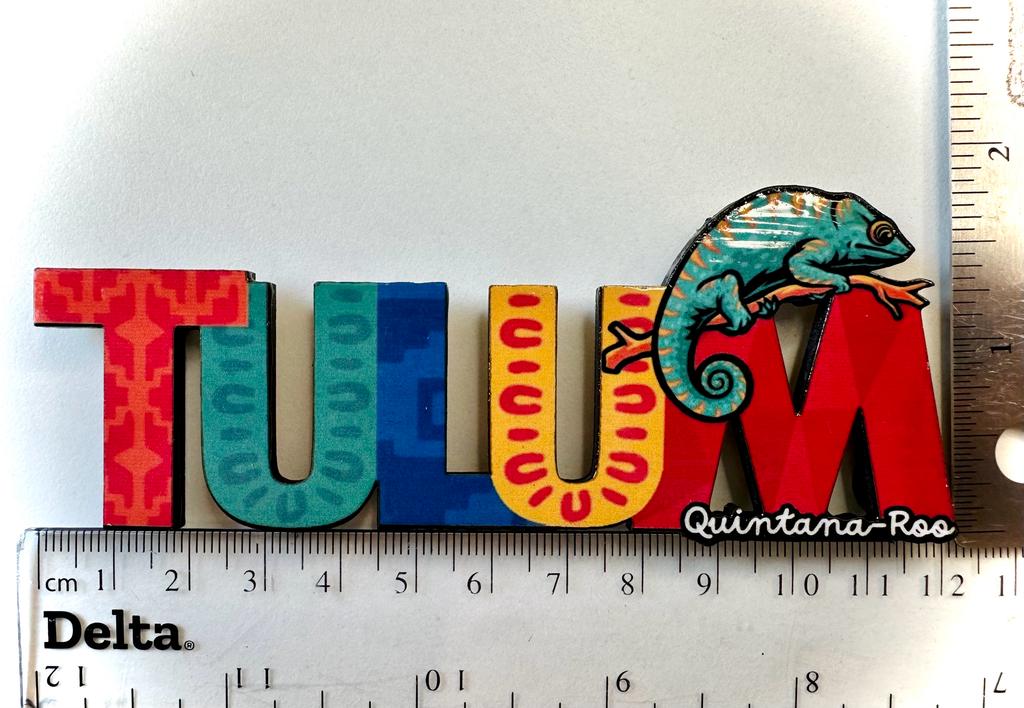 Tulum Mexico Imanes Para Refrigerador Souvenirs Recuerdo Turistico Pueblitos Magicos Playas MDF 3 mm