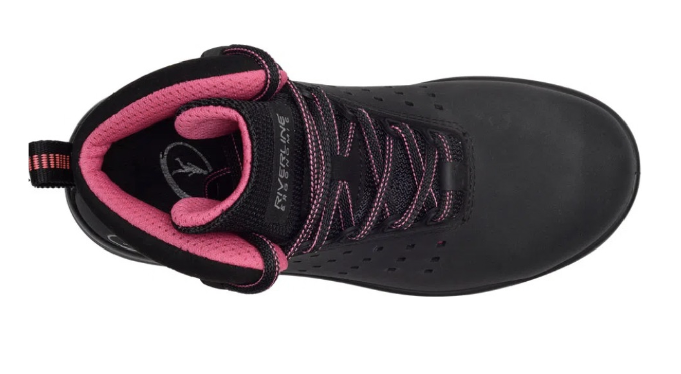 Calzado de seguridad con casquillo FRC 21 Negfro Rosa RIVERLINE 